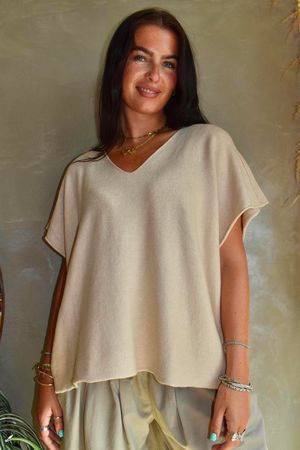 Conrad Cap Sleeve Tank Stone